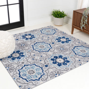 Mediterranean Medallion Indoor/outdoor Area Rug